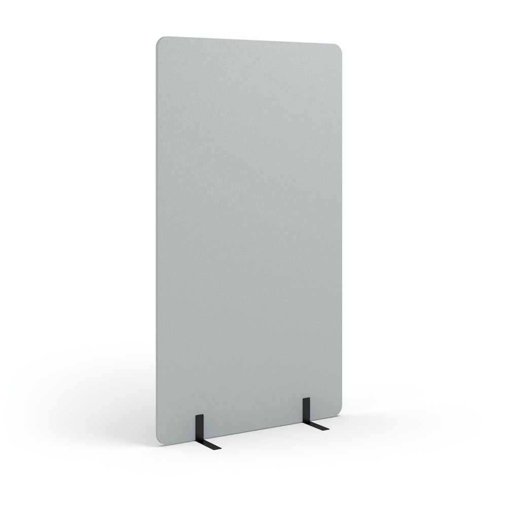 Acoustic Freestanding Partition - 1800h x 1000w -24mm thick-Noise Reduction-Light Grey-Commercial Traders - Office Furniture