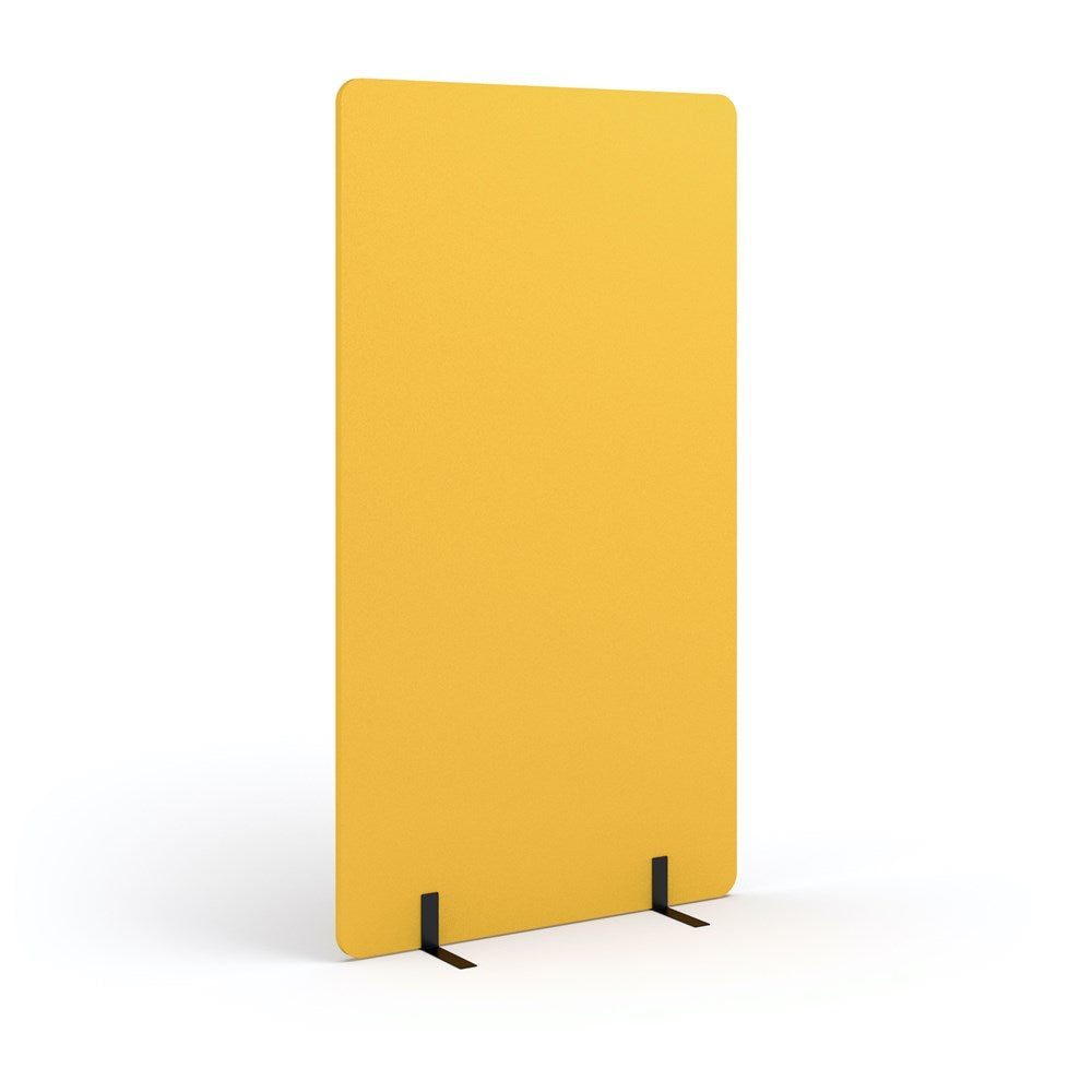 Acoustic Freestanding Partition - 1800h x 1000w -24mm thick-Noise Reduction-Yellow-Commercial Traders - Office Furniture