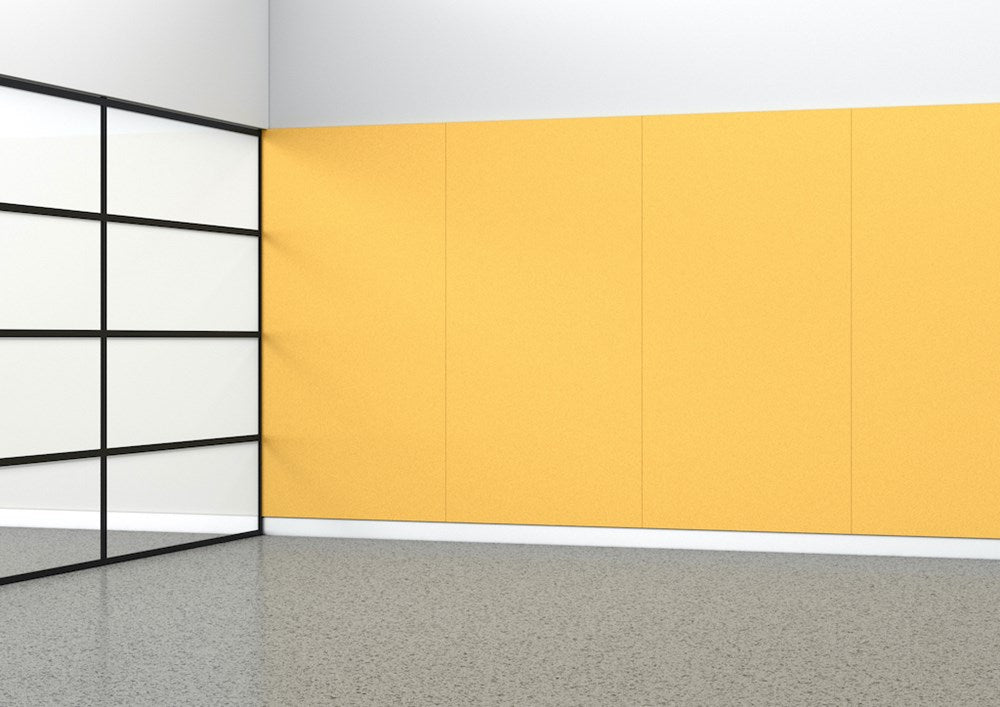 Acoustic Panel - 24mm thick - 1200 x 2400-Noise Reduction-Mustard-Commercial Traders - Office Furniture