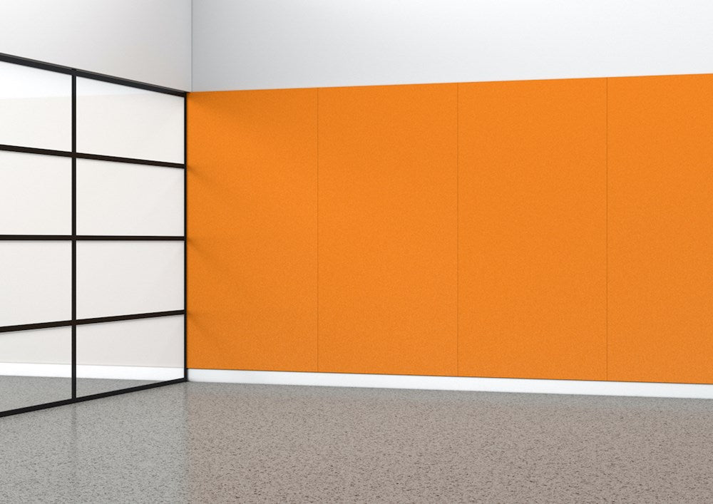 Acoustic Panel - 24mm thick - 1200 x 2400-Noise Reduction-Orange-Commercial Traders - Office Furniture