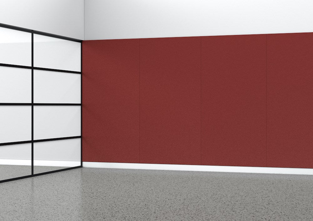 Acoustic Panel - 24mm thick - 1200 x 2400-Noise Reduction-Wine-Commercial Traders - Office Furniture
