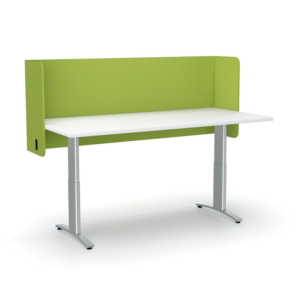 Acoustic Desk Screen Pod-Office Partitons-600 x 1200 mm-Apple Green-Commercial Traders - Office Furniture
