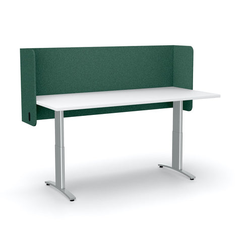 Acoustic Desk Screen Pod-Office Partitons-600 x 1200 mm-Forest Green-Commercial Traders - Office Furniture