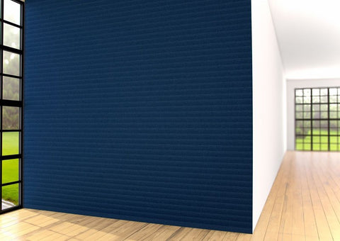 Acoustic Wave Panel - 12mm thick - 2400 x 1200-Noise Reduction-Light Grey-Commercial Traders - Office Furniture