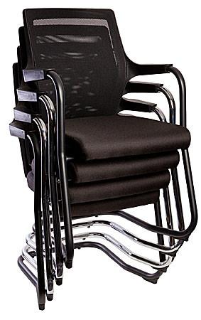 Affari Cantilever Chair-Meeting Room Furniture-Chrome-Auckland Delivery - Free-Commercial Traders - Office Furniture