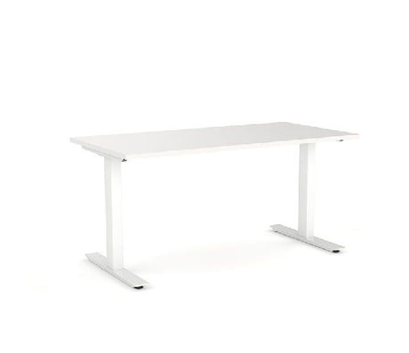 Agile 1800 x 800 Fixed Height Desk - 715mm high-Desking-White-Silver-Commercial Traders - Office Furniture