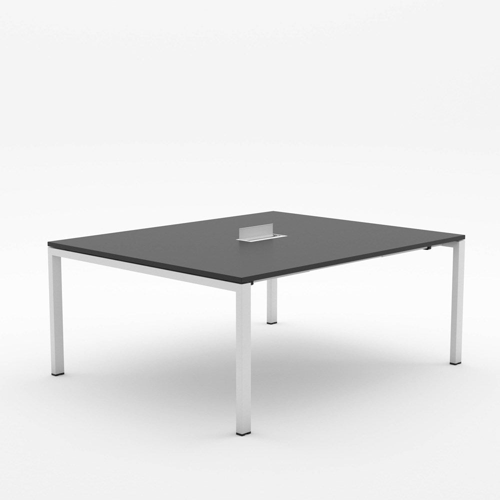 Alti Meeting Table 1800 x 1500-Meeting Tables-Black-White-North Island-Commercial Traders - Office Furniture