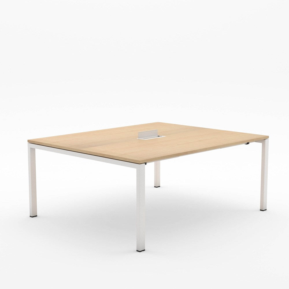 Alti Meeting Table 1800 x 1500-Meeting Tables-Affinity Maple-White-North Island-Commercial Traders - Office Furniture