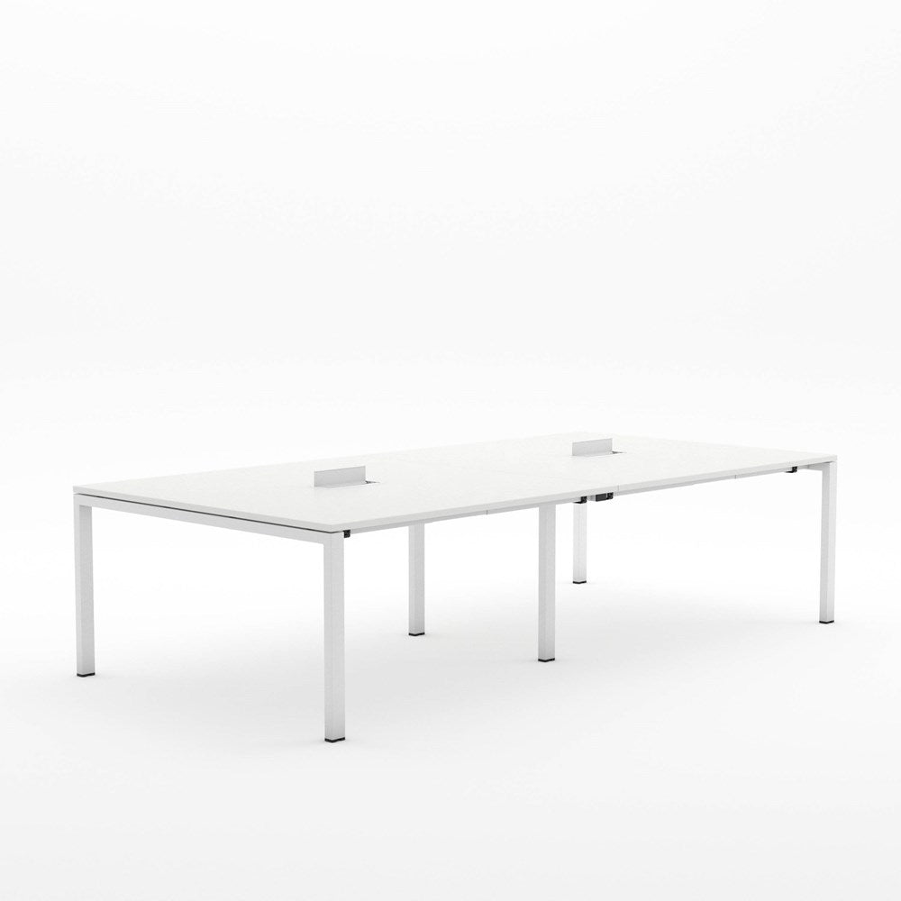 Alti Meeting Table 3000 x 1500 - White Frame Only-Meeting Tables-White-White-North Island (Ground Floor Only)-Commercial Traders - Office Furniture