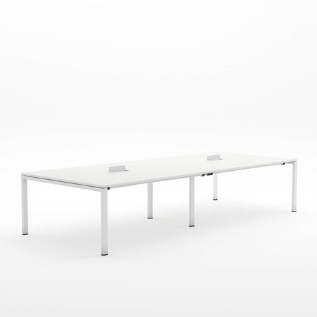 Alti Meeting Table 3600 x 1500 - White Frame Only-Meeting Tables-White-White-North Island (Ground Floor only)-Commercial Traders - Office Furniture