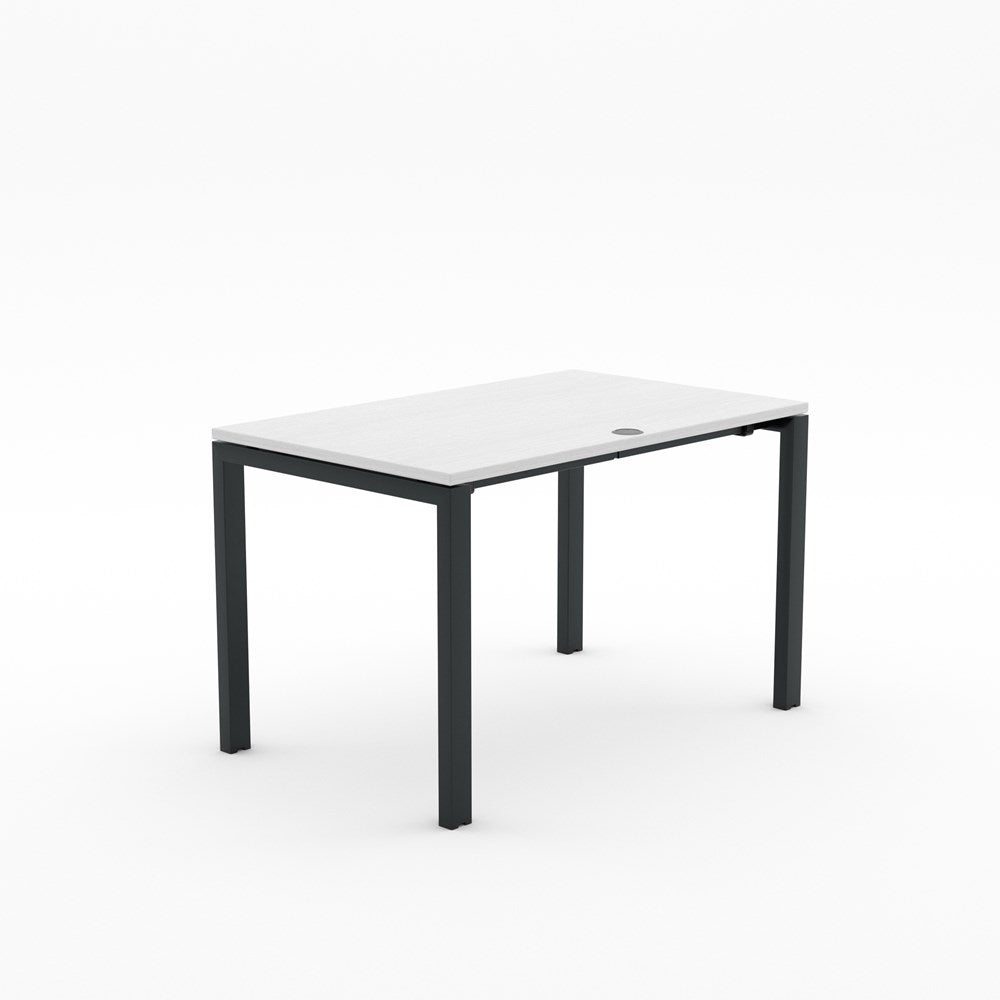 Alti 1200 x 750 Desk-Desking-Silver Strata-Black-Delivery to North Island-Commercial Traders - Office Furniture