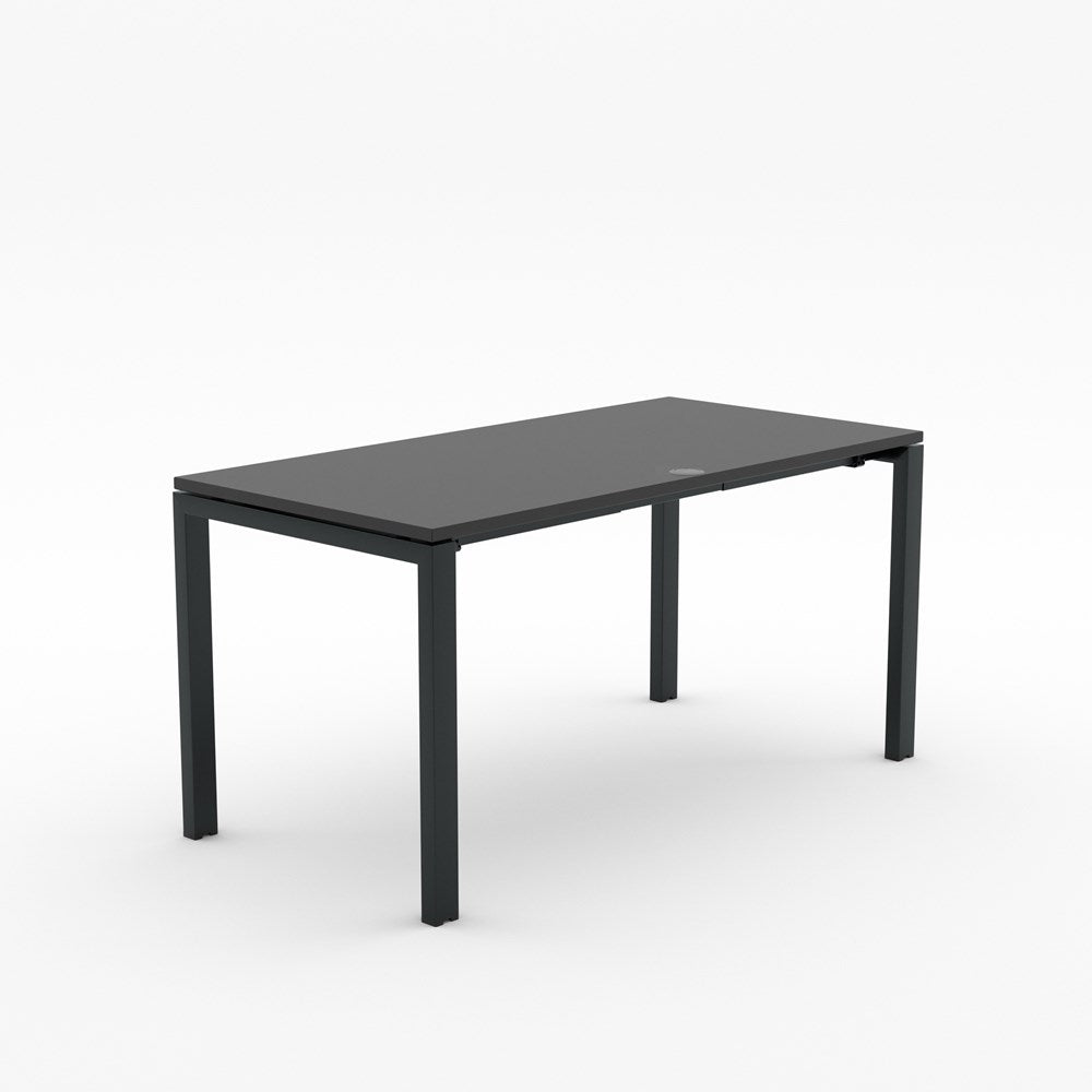 Alti 1500 x 750 Desk-Desking-Black-Black-Delivery to North Island-Commercial Traders - Office Furniture