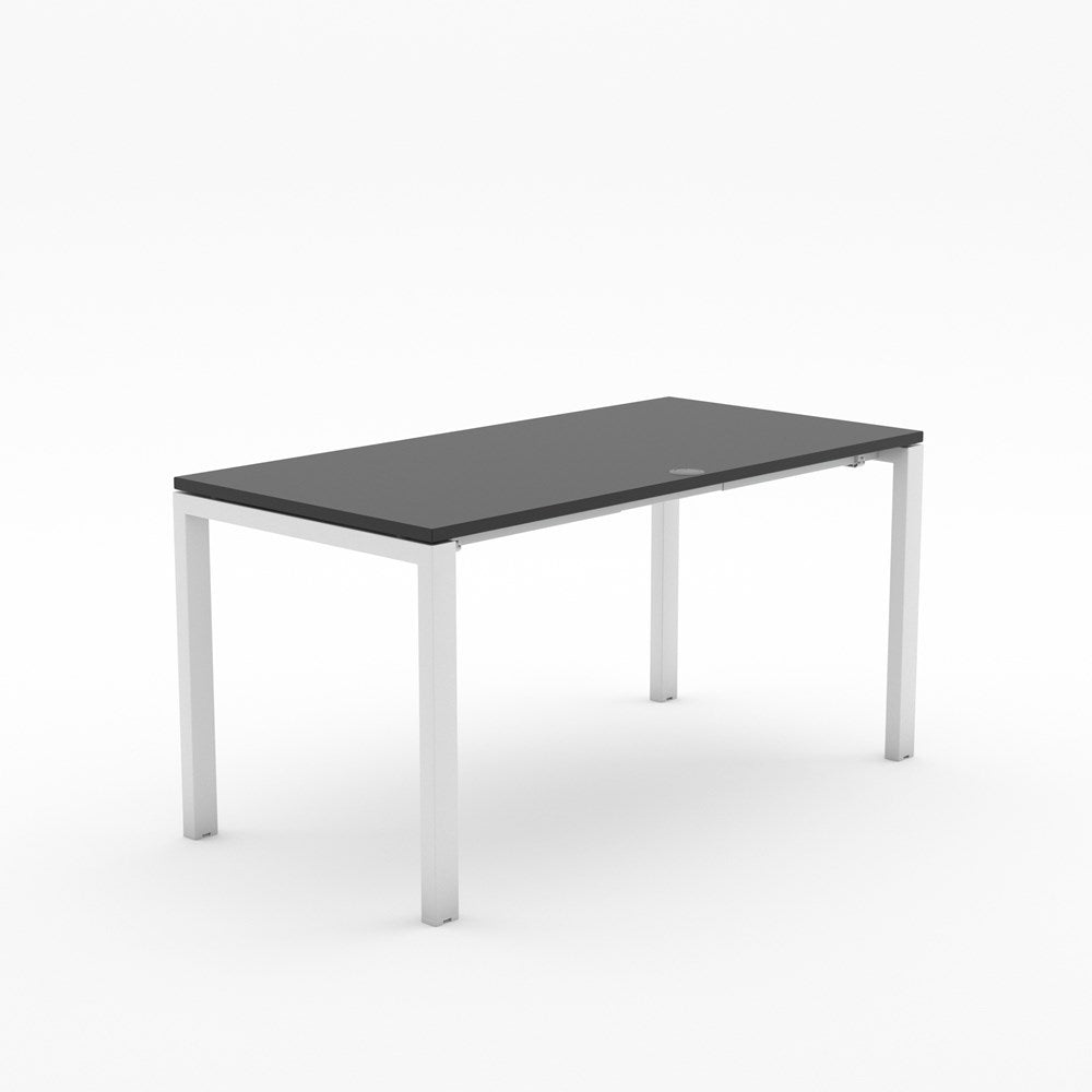 Alti 1500 x 750 Desk-Desking-Black-White-Delivery to North Island-Commercial Traders - Office Furniture
