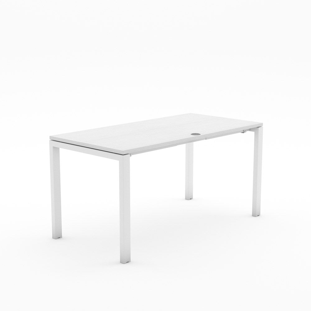 Alti 1500 x 750 Desk-Desking-Silver Strata-White-Delivery to North Island-Commercial Traders - Office Furniture