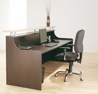 Aoraki Reception Counter-Reception Furniture-Affinity Maple-1800 wide-North Island-Commercial Traders - Office Furniture