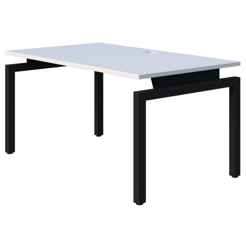 Balance Desk 1500 Wide-Desking-Snow Velvet-Black-800-Commercial Traders - Office Furniture