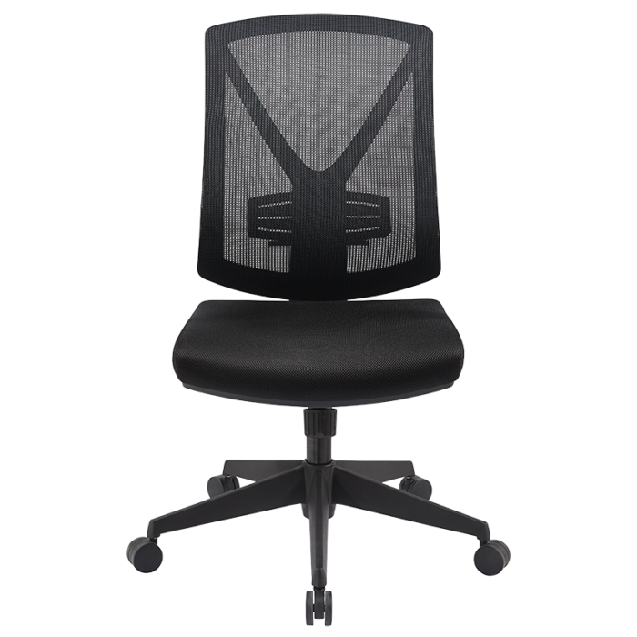 Buro Brio II Mesh Chair - New Model-Office Chairs-Standard Black Nylon-Flat Pack Please-Commercial Traders - Office Furniture