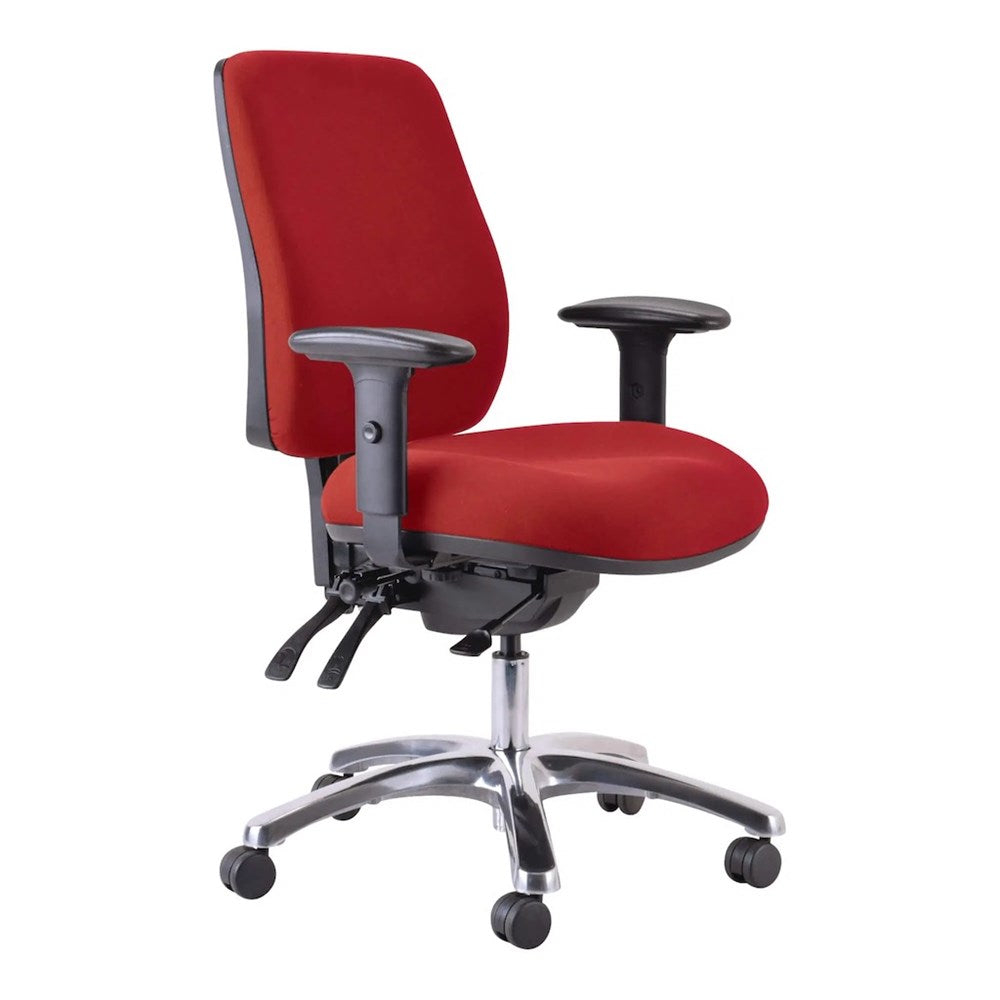 Buro Roma 3L Executive 24/7 - High Back-Office Chairs-Red-Flat Pack Please-Commercial Traders - Office Furniture