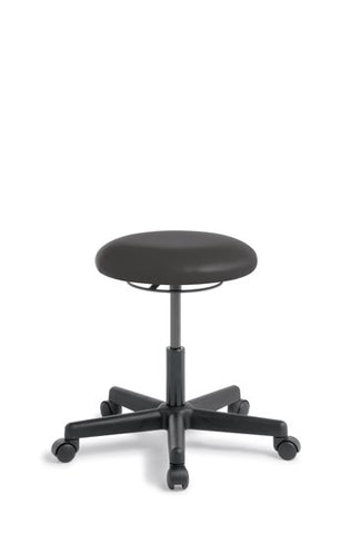 Button Stool-Office Chairs-Vinyl-Standard Castors-Commercial Traders - Office Furniture