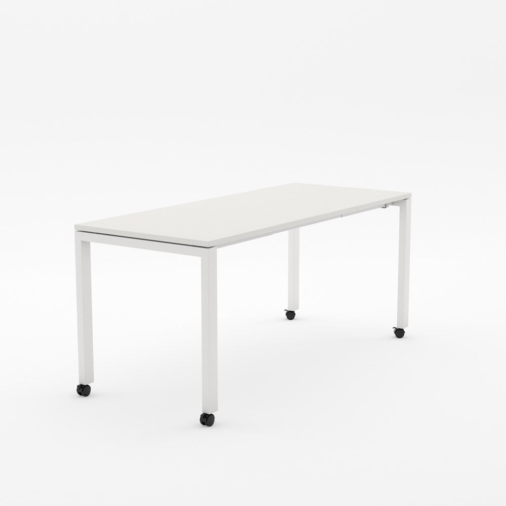 Alti Mobile Project Table 1800 x 750-Desking-White-White-Delivery to North Island-Commercial Traders - Office Furniture