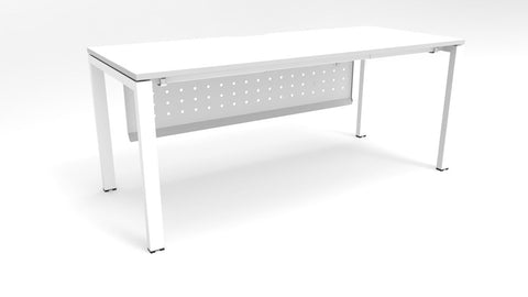 Alti 1800 x 750 Desk With Modesty Panel-Desking-White-White-Delivery to North Island-Commercial Traders - Office Furniture