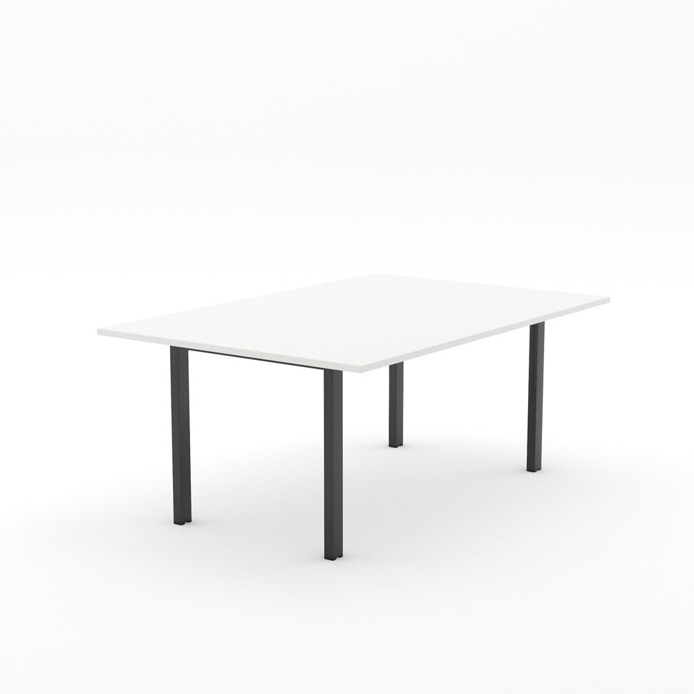 ALTI Meeting Table 1800 x 1200-Meeting Room Furniture-Snowdrift-Black-North Island-Commercial Traders - Office Furniture