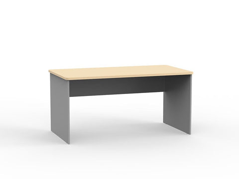 EKO 1500 x 800 Desk-Desking-Nordic Maple/Silver-Commercial Traders - Office Furniture