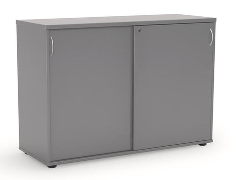 Ergoplan Credenza 1200W x 850H - Silver-Storage-Matching Hutch-Commercial Traders - Office Furniture