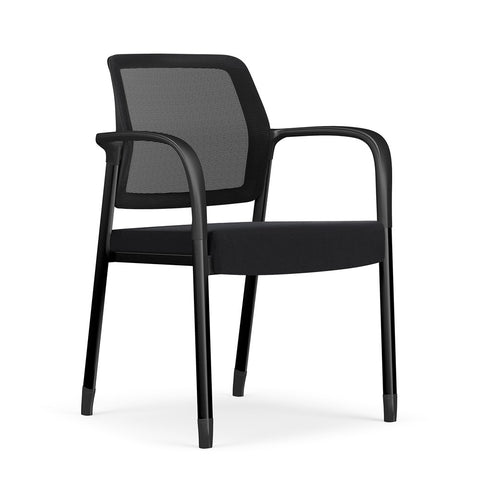 Edison Mesh Meeting Chair-Meeting Room Furniture-Black-Black-North Island Delivery-Commercial Traders - Office Furniture