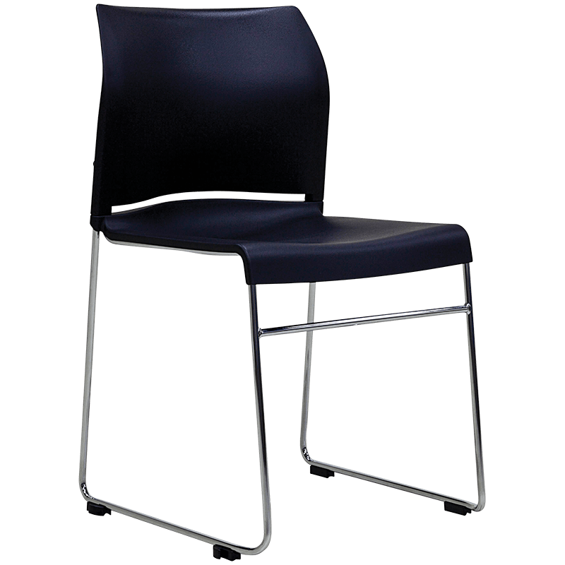 Buro Envy Chair -Stackable-Meeting Room Furniture-Black-Assembled - Auckland and Christchurch-Commercial Traders - Office Furniture