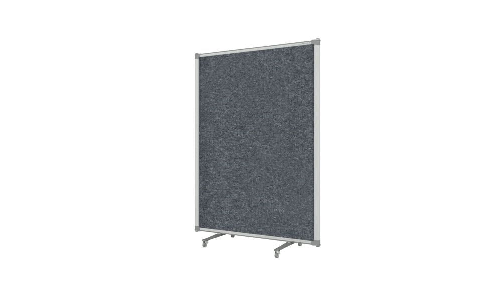 Free Standing Partitions - 1200h-Office Partitons-Charcoal-Commercial Traders - Office Furniture