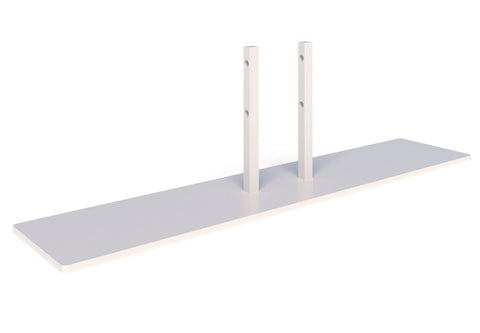 Connect Fin 70 - Free Standing Foot - Each-Office Partitons-White - Single Foot-Commercial Traders - Office Furniture