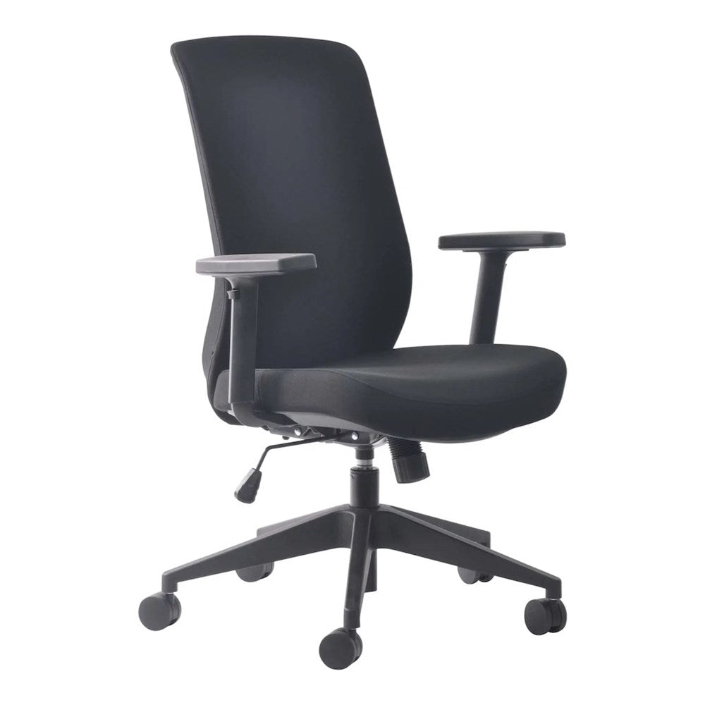 Buro Mondo Gene Fabric Chair-Office Chairs-Black-Commercial Traders - Office Furniture