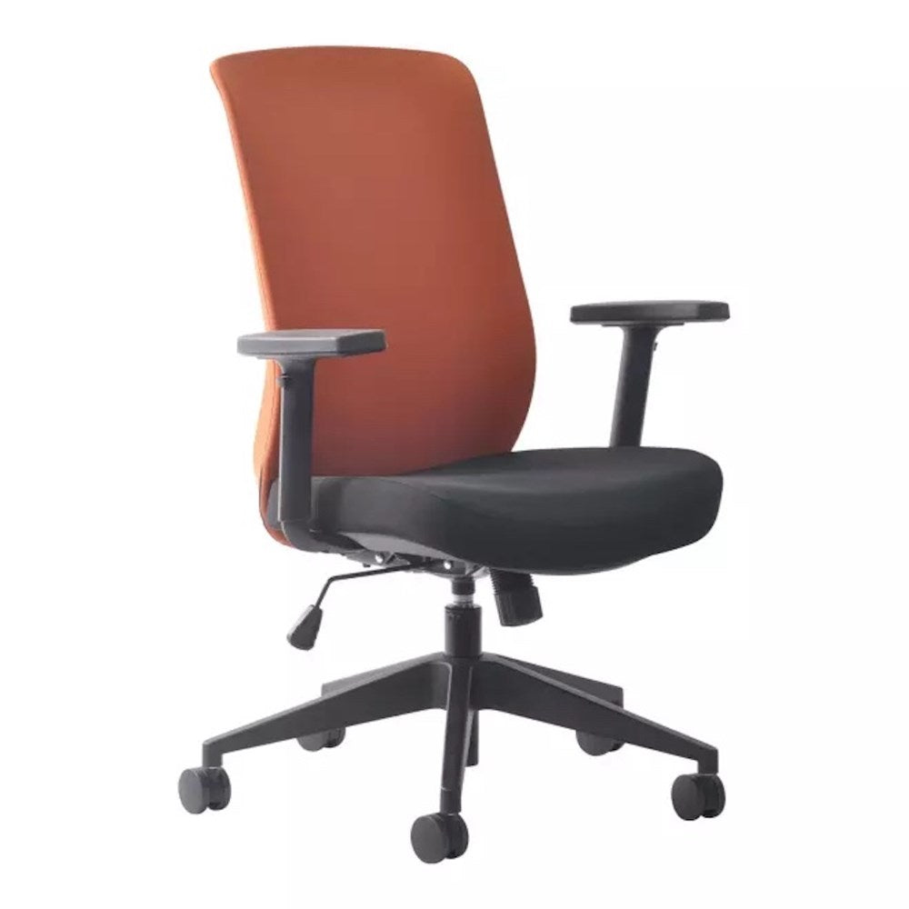 Buro Mondo Gene Fabric Chair-Office Chairs-Orange-Commercial Traders - Office Furniture