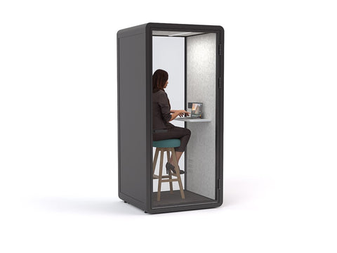 Haven Solo Pod-Office Pods-Black-Commercial Traders - Office Furniture