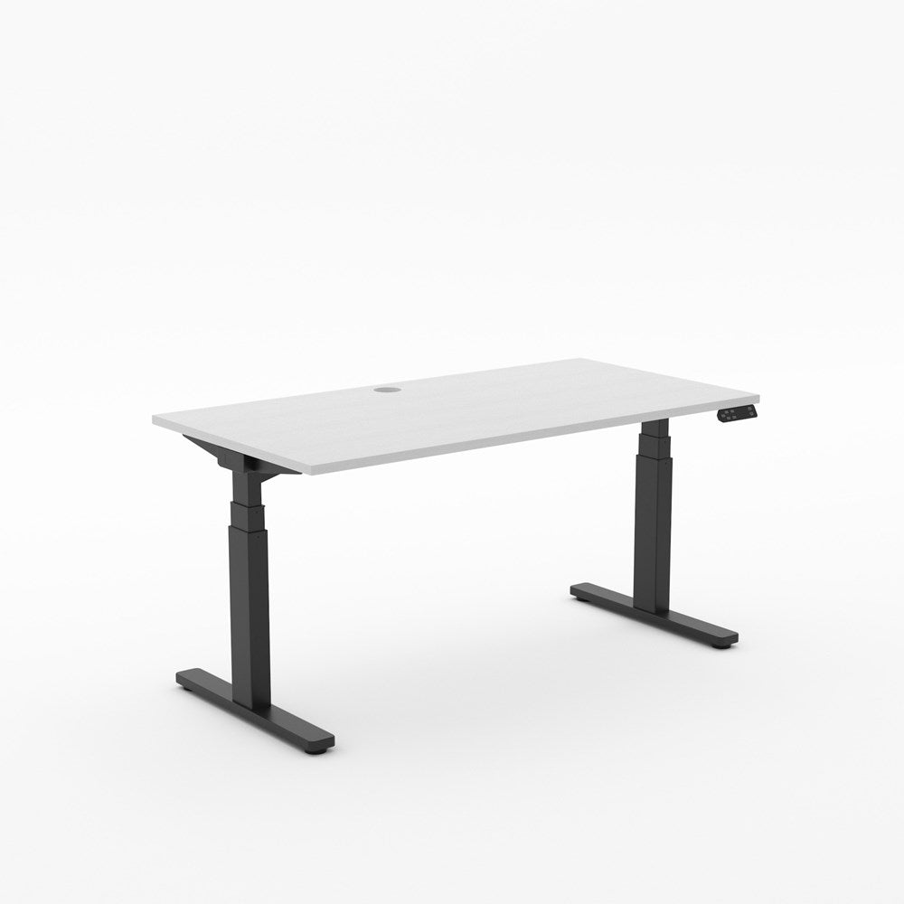 Alti 1500 x 750 Electric Standing Desk-Desking-Silver Strata-Black-North Island-Commercial Traders - Office Furniture