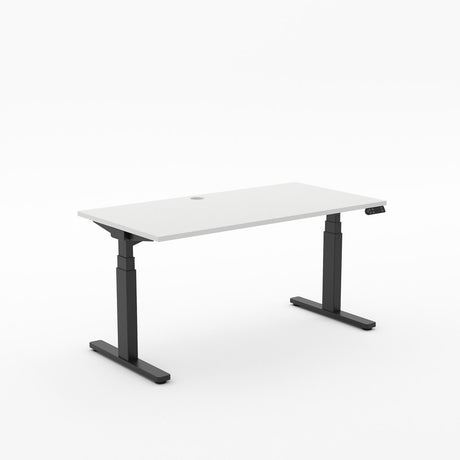 Alti 1500 x 750 Electric Standing Desk-Desking-Snowdonia White-Black-North Island-Commercial Traders - Office Furniture