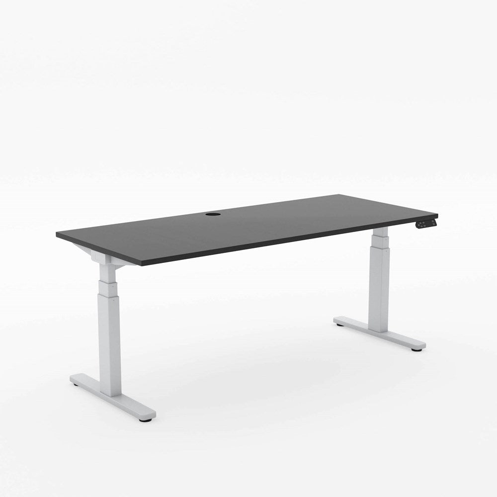 Alti 1800 x 750 Electric Standing Desk-Desking-Black-White-North Island-Commercial Traders - Office Furniture