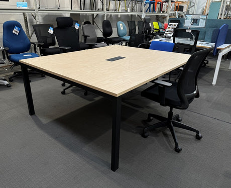 Alti Meeting Table 1800 x 1500-Meeting Tables-White-White-North Island-Commercial Traders - Office Furniture