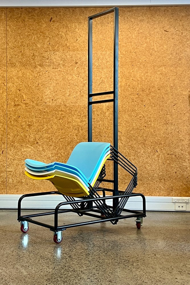 Magnus Chair Trolley-Meeting Room Furniture-Black-North Island-Commercial Traders - Office Furniture