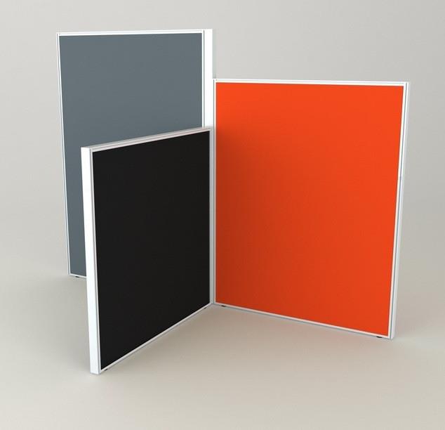 Studio 50 Partition - 1200h x 900w-Office Partitons-Crown-Silver-Commercial Traders - Office Furniture