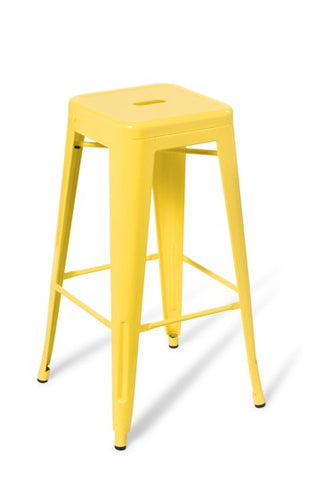 Industry Bar Stool-Lunchroom Chairs-Yellow-Commercial Traders - Office Furniture