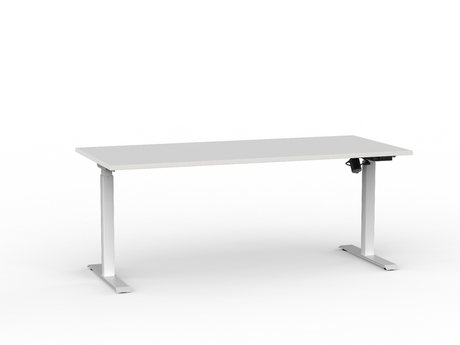 Agile Boost Electric Height Adjustable Desk 1200 Wide-Desking-White-White-Commercial Traders - Office Furniture