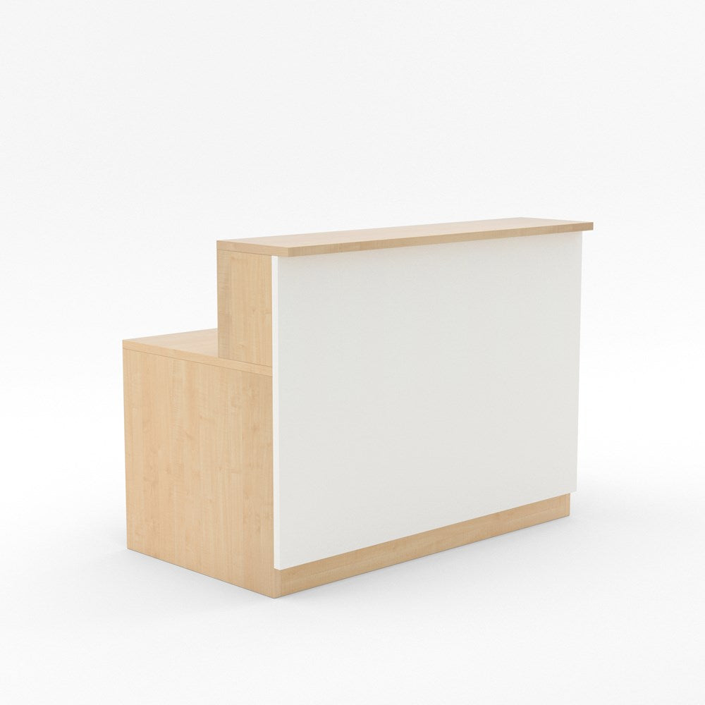 Karaka Reception Counter-Reception Furniture-Affinity Maple-1500 wide-North Island Delivery-Commercial Traders - Office Furniture