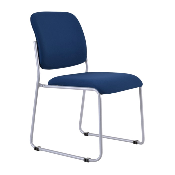 Buro Mario Visitor Chair-Meeting Room Furniture-Dark Blue-Assembled - Auckland/Christchurch-Commercial Traders - Office Furniture