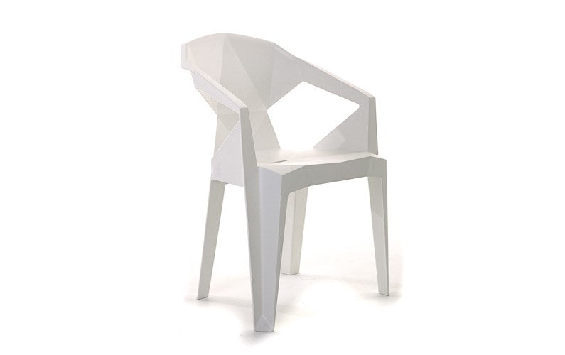 Muze Stackable Chair-Lunchroom Chairs-White-Nationwide (Ground Floor)-Commercial Traders - Office Furniture