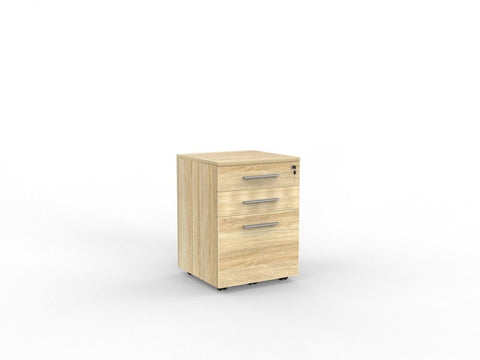 Cubit 2 Draw + File Mobile-Storage-Atlantic Oak-Commercial Traders - Office Furniture