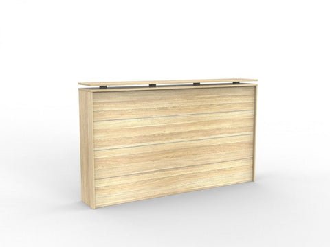 Cubit Reception Counter-Unclassified-Atlantic Oak-No Return Thanks-Commercial Traders - Office Furniture