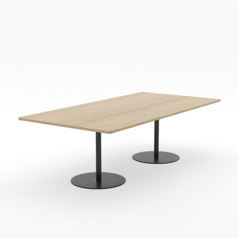 Essentials Table 1800 x 1200 - Rectangular-Meeting Room Furniture-Black Disc-North Island Delivery-Commercial Traders - Office Furniture