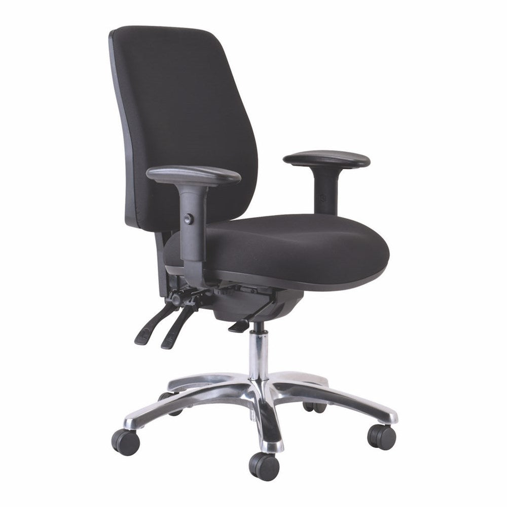 Buro Roma 3L Executive 24/7 - High Back-Office Chairs-Black-Flat Pack Please-Commercial Traders - Office Furniture